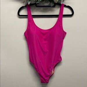 NWT J. Crew Heritage Scoopback One Piece Swimsuit Radiant Fuchsia 6